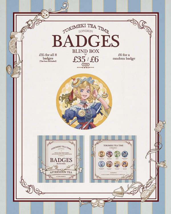 Can Badges Tokimeki Tea Time