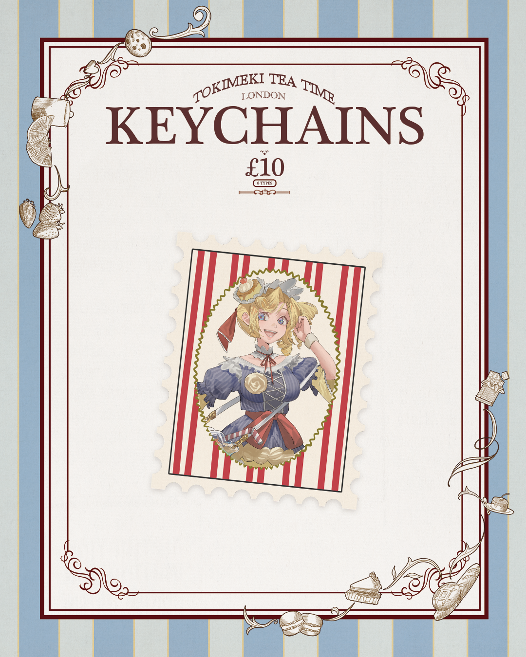 Tokimeki Tea Time Keychains