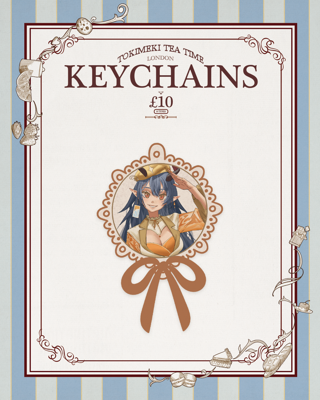 Tokimeki Tea Time Keychains