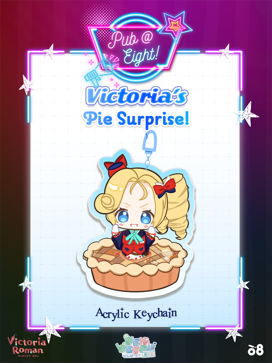 Victoria Pub@8 Pie Suprise Keychain