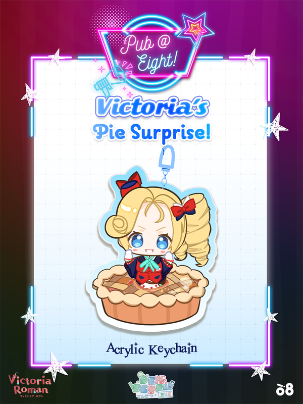 Victoria Pub@8 Pie Suprise Keychain