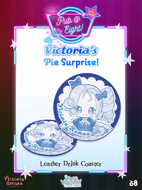 Victoria Pub@8 Leather Coaster