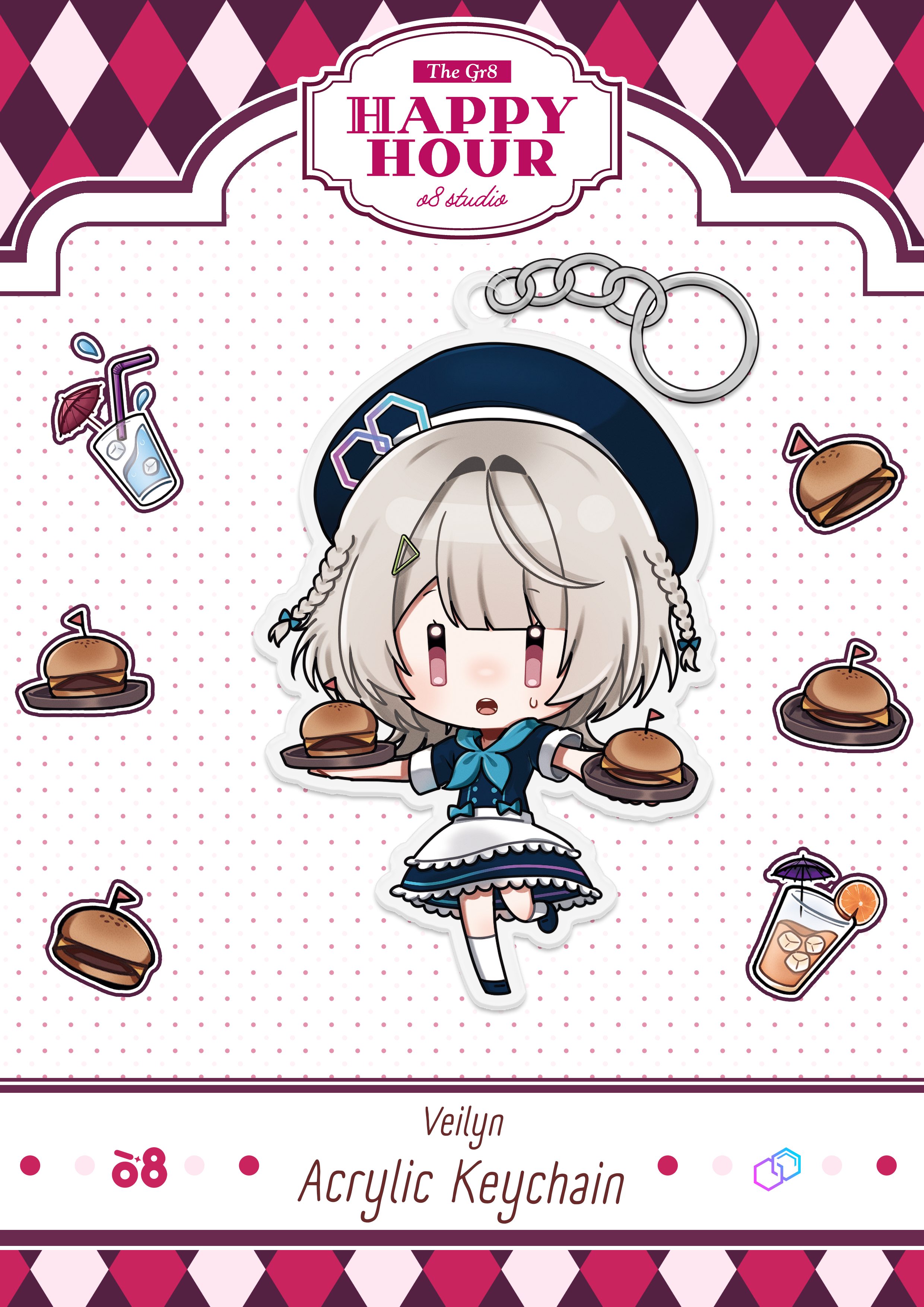 Veilyn Happy Hour Keychain