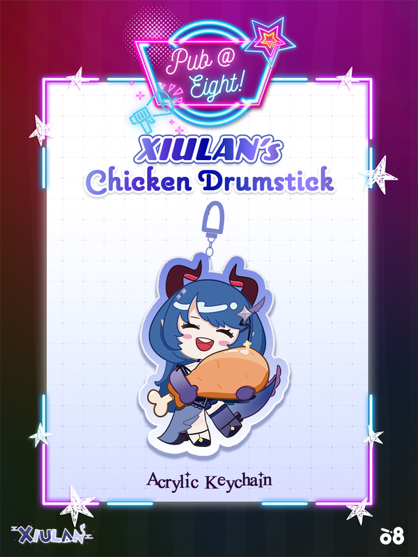 Xiulan Pub@8 Drumstick Keychain