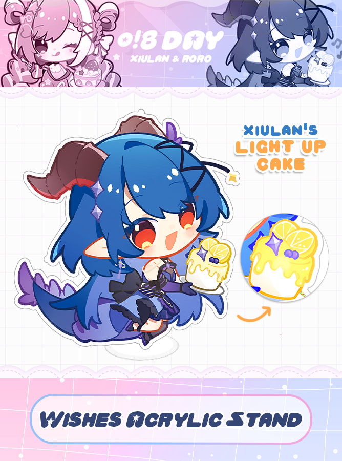 Xiulan Birthday Light Up Acrylic Standee