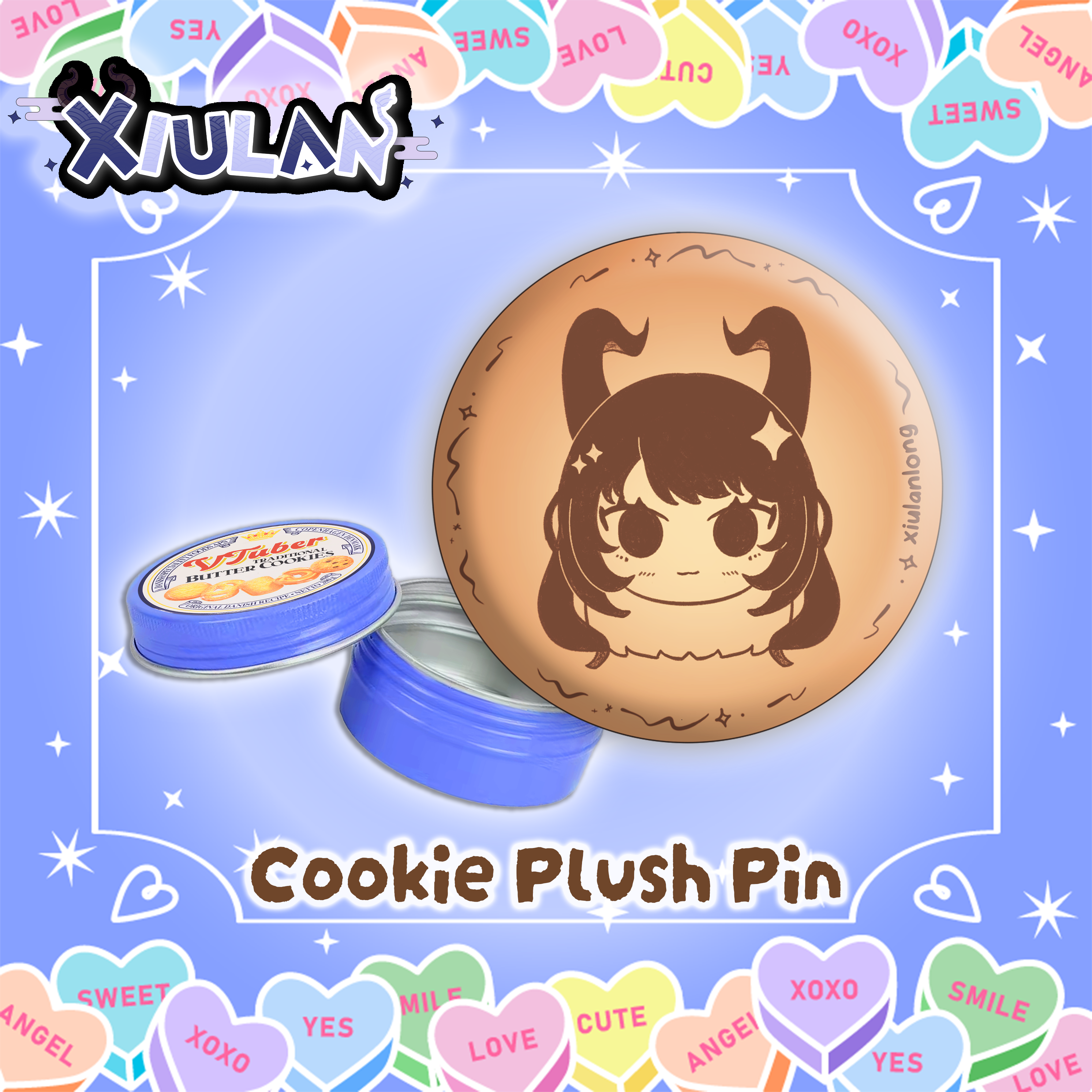 Secret Cookie Tin Plush Pin X Xiulan