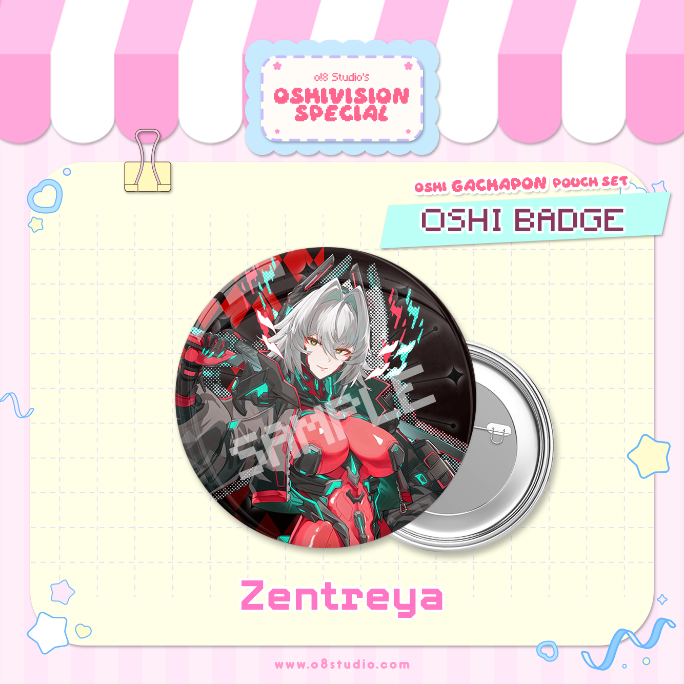 Oshi Badge X Zentreya