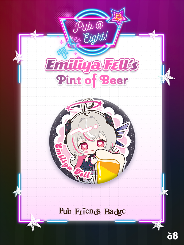 Emiliya Pub@8 Can Badge