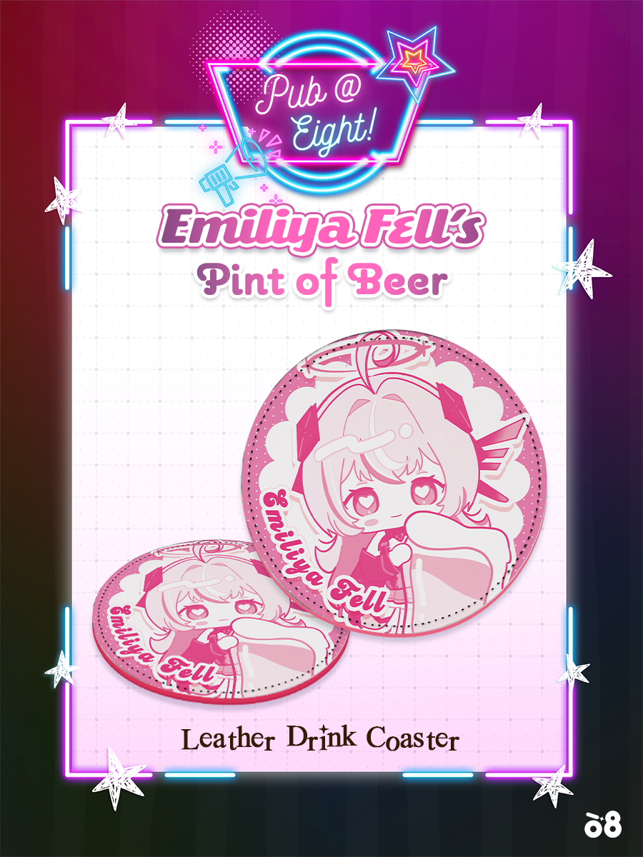Emiliya Pub@8 Leather Coaster