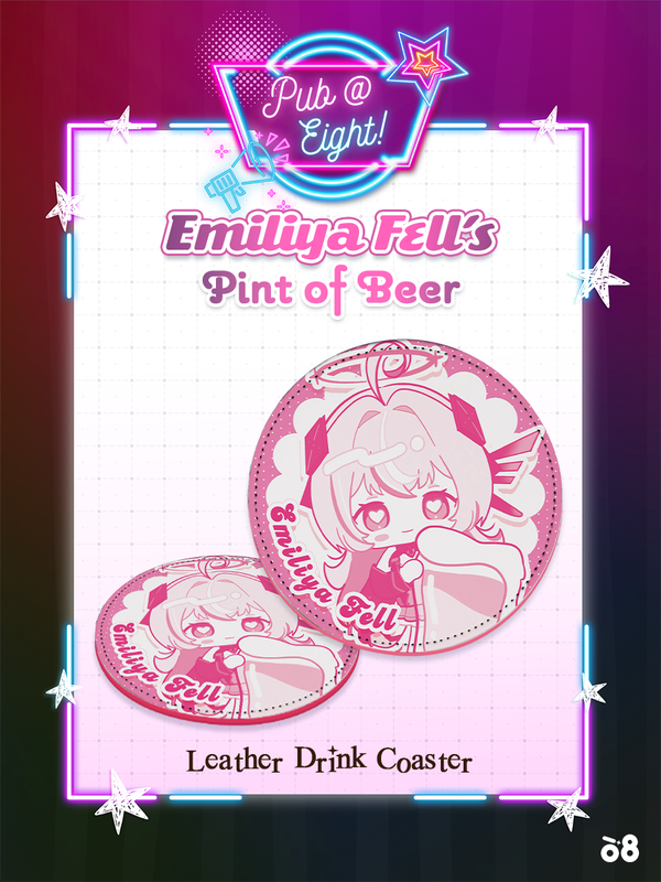 Emiliya Pub@8 Leather Coaster