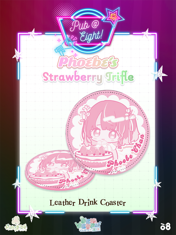 Phoebe Pub@8 Leather Coaster