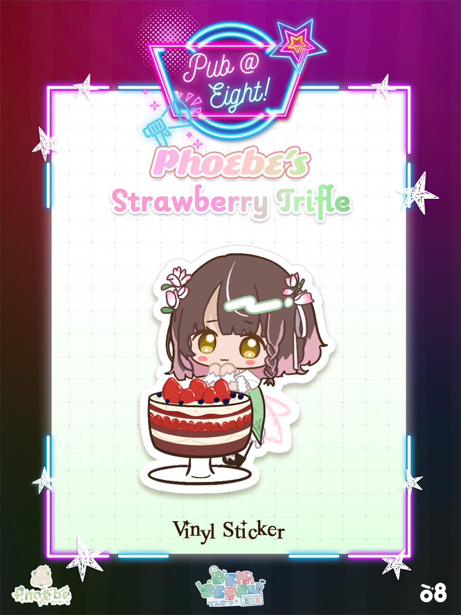 Phoebe Pub@8 Decal Sticker