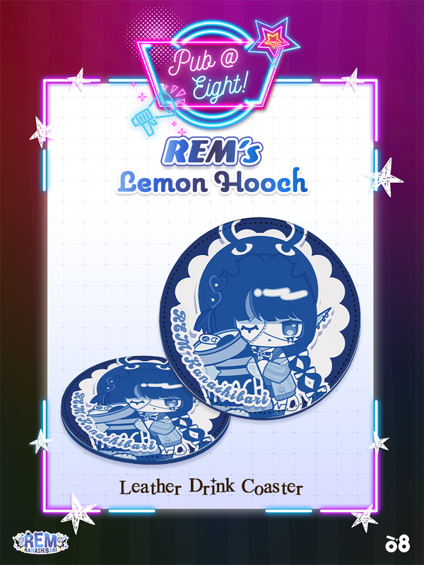REM Pub@8 Leather Coaster